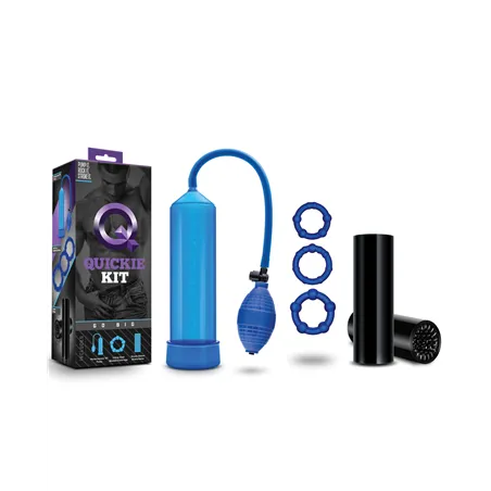 Quickie Kit Go Big Pump Sleeve and Cock Ring Set