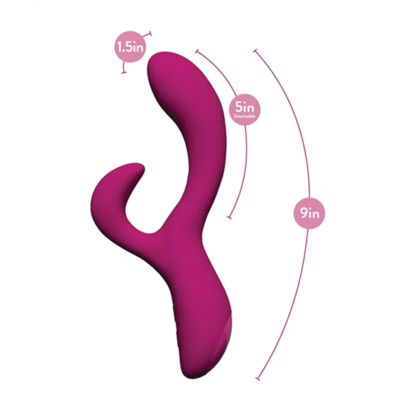 Rabbit Vibrator with Heating and Dual Stimulation