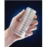 Ribbed Glow in the Dark Stroker with Self-Lubricating TPE