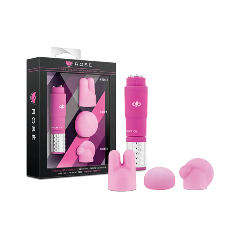 Revitalize Massage Vibrator with Silicone Attachments