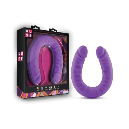 Ruse 18-Inch Slim Silicone Double Dildo