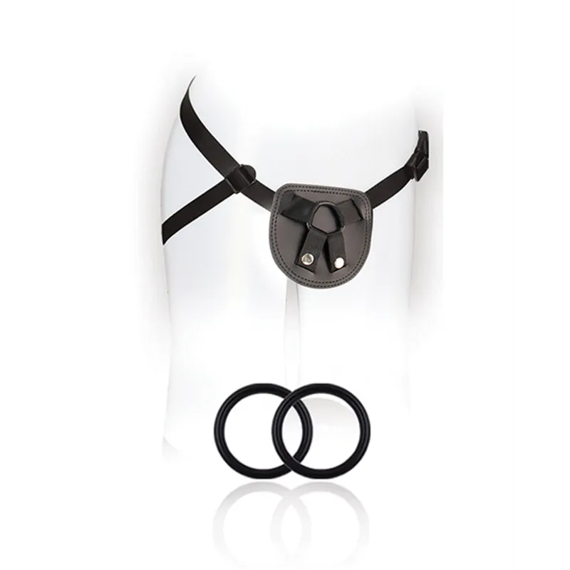 Beginner's Strap-On Harness with Dual Silicone Support Rings