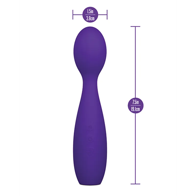 Velvet High Silicone Wand Vibrator with 15 Modes