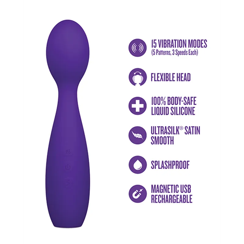 Velvet High Silicone Wand Vibrator with 15 Modes