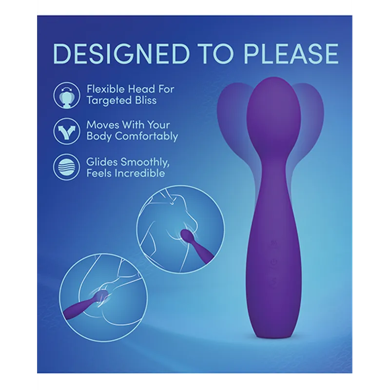 Velvet High Silicone Wand Vibrator with 15 Modes