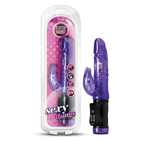Rabbit Vibrator with Rotating Beads and Clitoral Stimulator