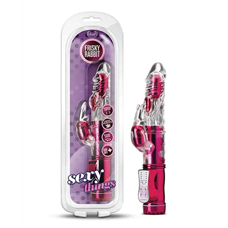Frisky Rabbit Vibrator with Gyrating Shaft and Flickering Ears
