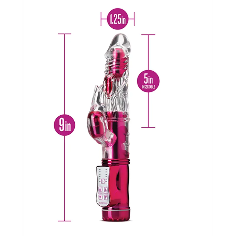 Frisky Rabbit Vibrator with Gyrating Shaft and Flickering Ears