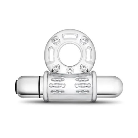 10-Function Vibrating Bull Ring Cock Ring with Removable Bullet