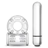10-Function Vibrating Bull Ring Cock Ring with Removable Bullet