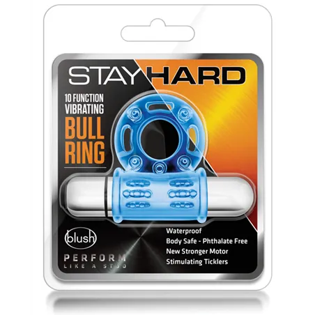 10-Function Vibrating Cock Ring with Removable Bullet
