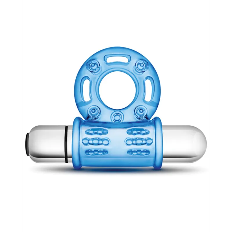 10-Function Vibrating Cock Ring with Removable Bullet