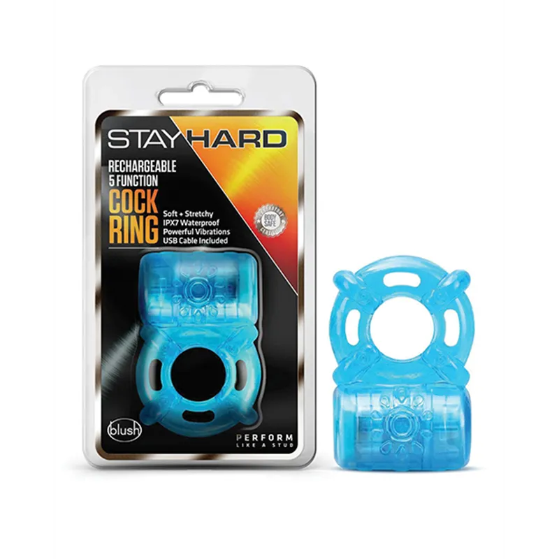 Rechargeable Vibrating Cock Ring with 5 Functions