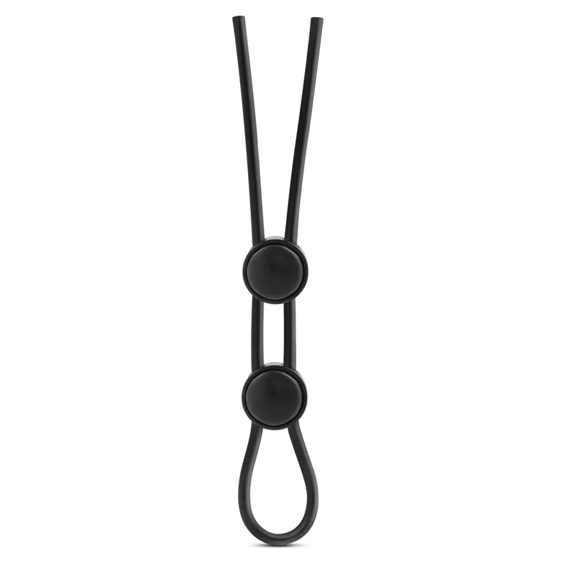 Double Loop Cock Ring with Lasso Slide