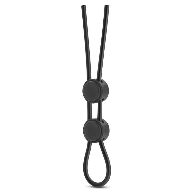 Double Loop Cock Ring with Lasso Slide