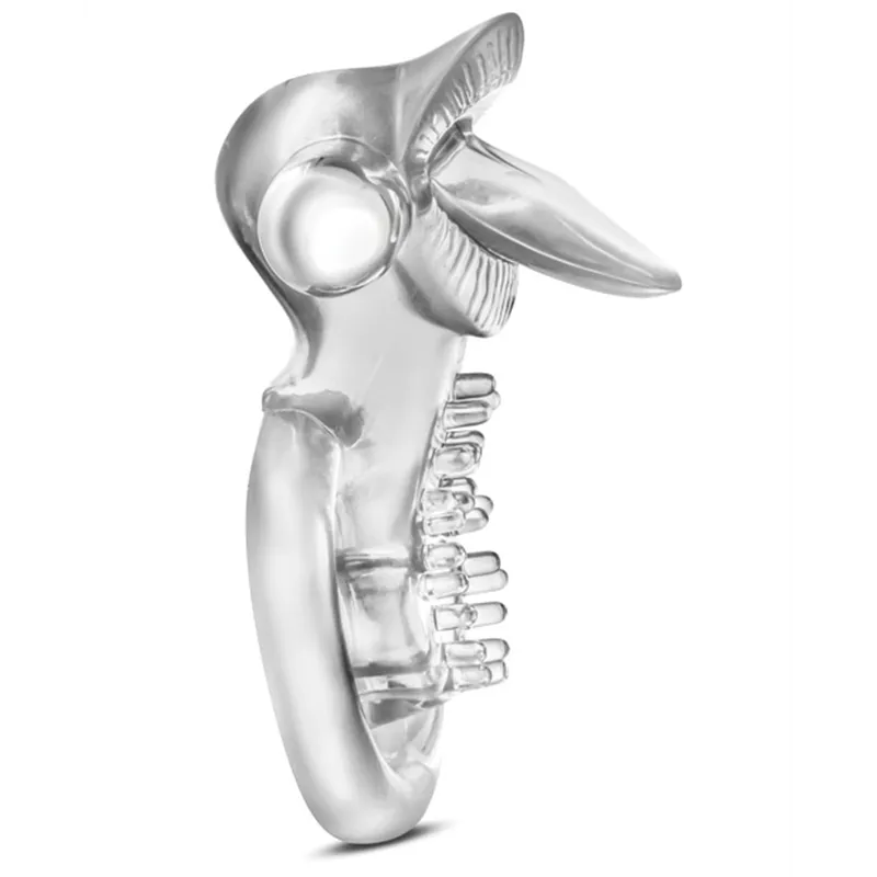 Vibrating Tongue Cock Ring with 10 Functions