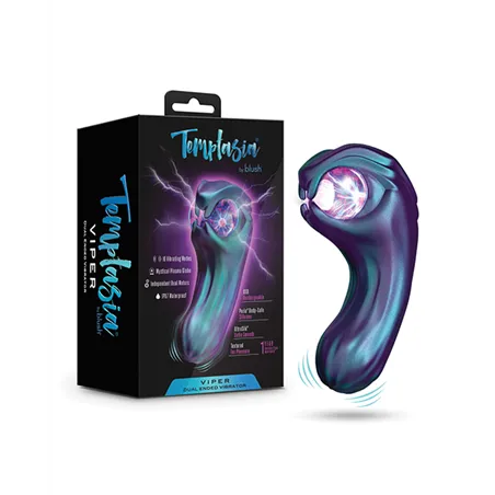 Viper Dual-Ended Rabbit Vibrator with Plasma Globe