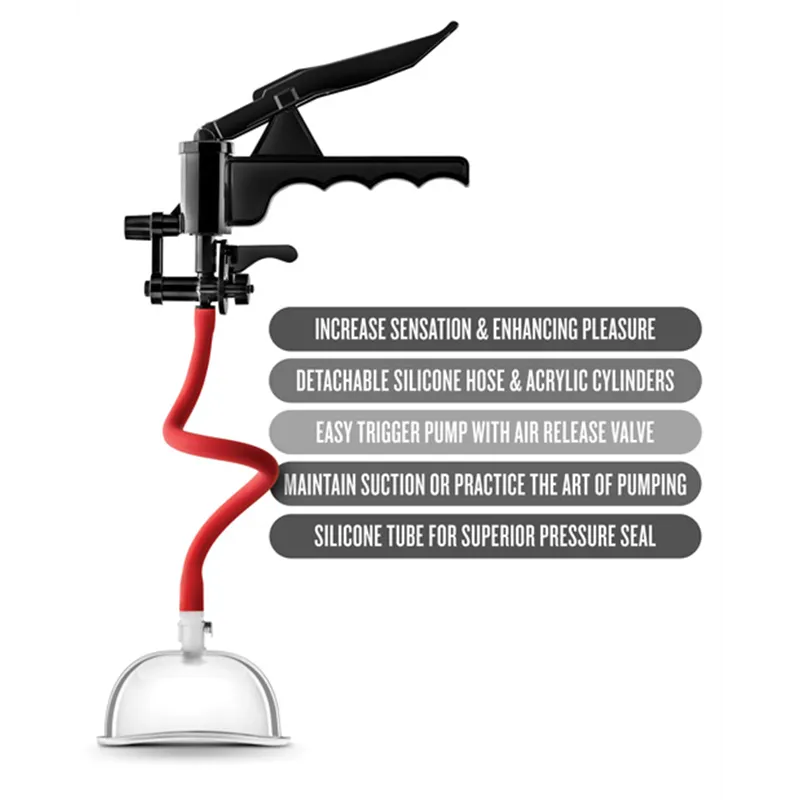 Vulva Pump System with Suction Trigger and Air Release Valve