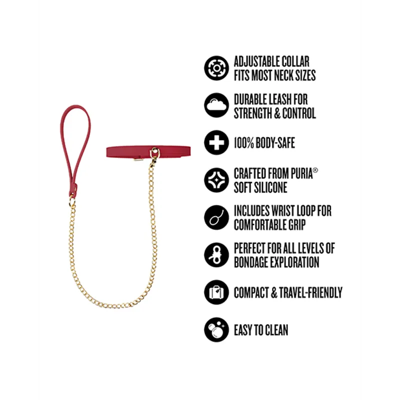 Collar and Leash Set with Wrist Loop