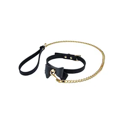 Silicone Collar and Leash with Bow