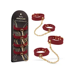 Ardor Silicone Wrist and Ankle Restraint Set