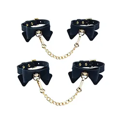 Wrist and Ankle Restraint Set with Bow Detail
