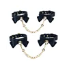 Wrist and Ankle Restraint Set with Bow Detail