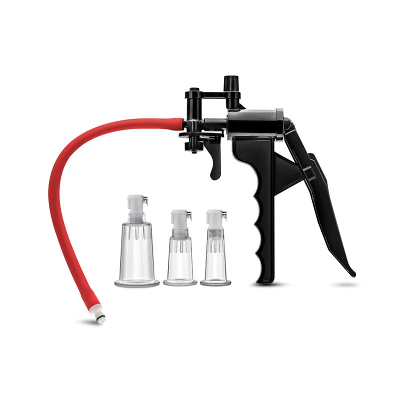 Clitoris and Nipple Pump System with Three Cylinders