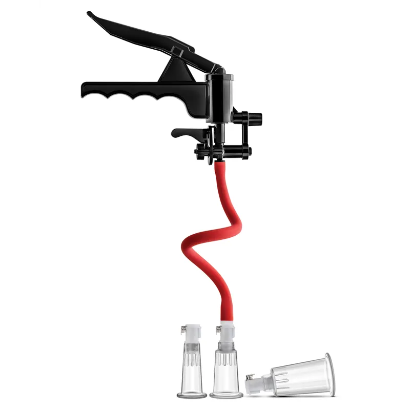 Clitoris and Nipple Pump System with Three Cylinders