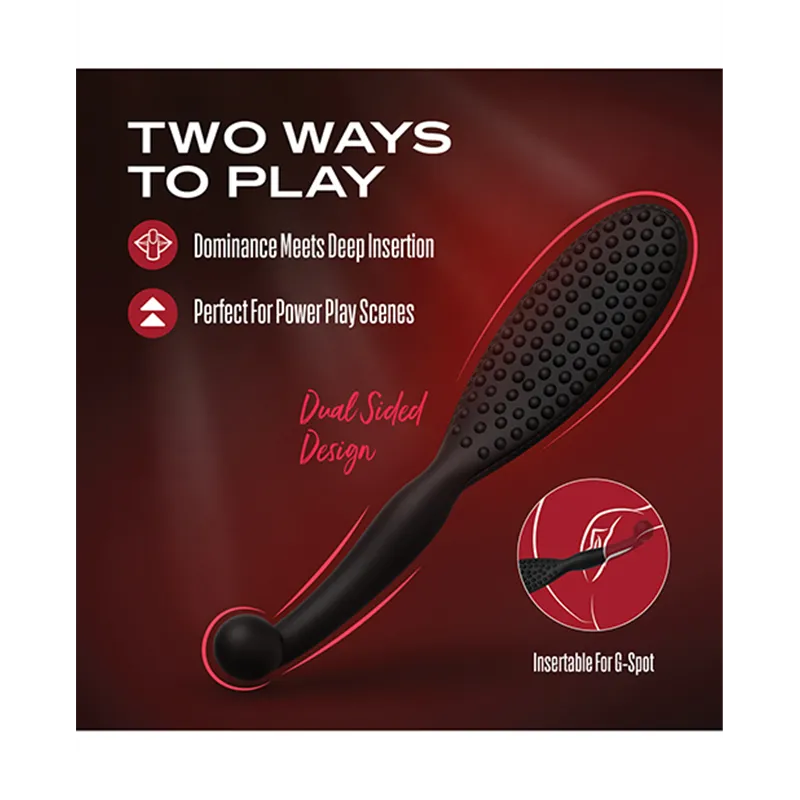 Temptasia Governess Silicone Paddle with Dildo
