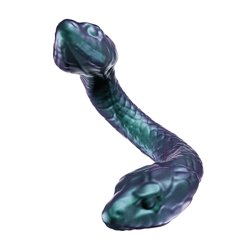 Double-Ended Dildo with Posable Silicone Shaft 18 Inch