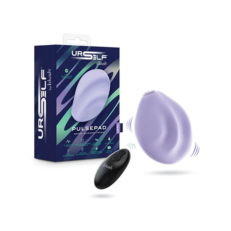 Double-Sided Silicone Vibrator with Wireless Remote in Lavender