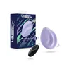 Double-Sided Silicone Vibrator with Wireless Remote in Lavender