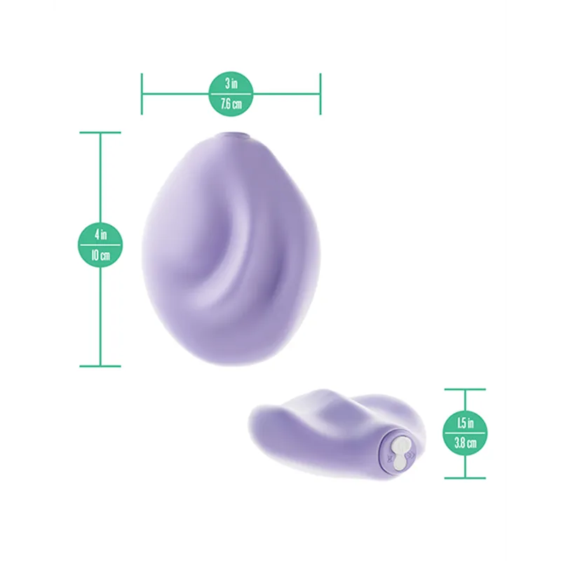 Double-Sided Silicone Vibrator with Wireless Remote in Lavender