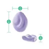 Double-Sided Silicone Vibrator with Wireless Remote in Lavender