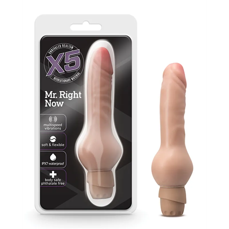 X5 Mr. Right Now Vibrating Realistic Dildo