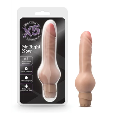 X5 Mr. Right Now Vibrating Realistic Dildo