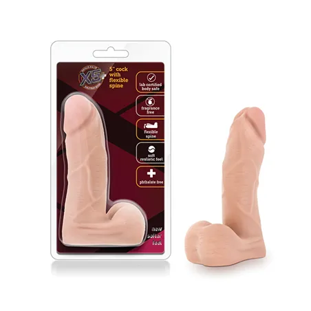 Realistic Dildo with Flexible Spine 5 Inch