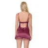 Scallop Lace Stretch Satin Chemise with Underwire