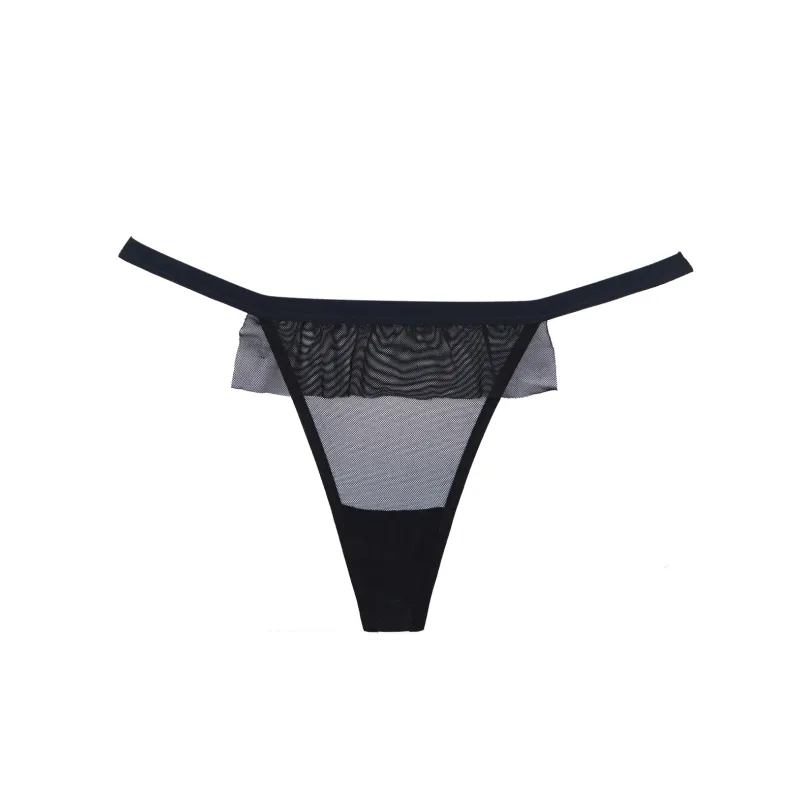Adore Tie Mesh Front with Flounce Open Bow Back Panty