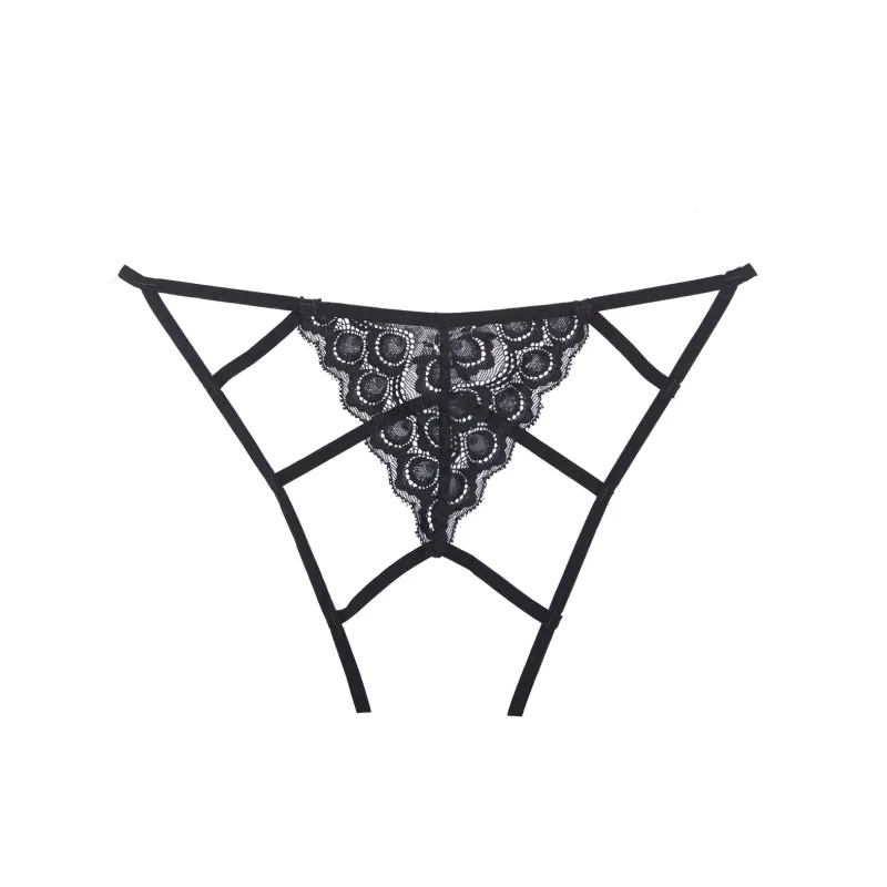 Adore Luv Web Strappy Open Front Panty