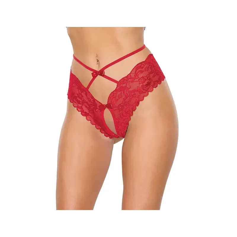 Lace Hipster Panty with Bow Detail