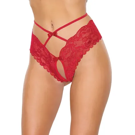 Lace Hipster Panty with Bow Detail