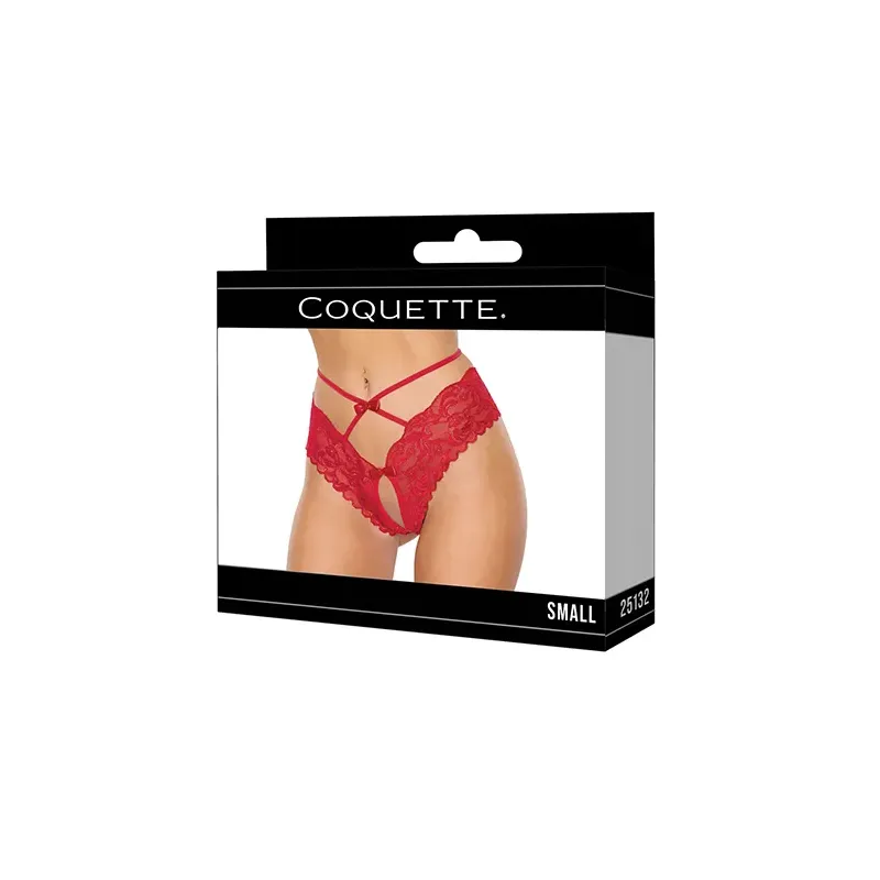 Lace Hipster Panty with Bow Detail