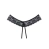 Adore Foreplay Lace & Mesh Front Open Panty