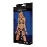 Strappy Halter Top with Crotchless Panty, Garters and Restraints