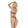 Harness Teddy with Mini Chain Whip Tassels