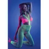 Glow Suspender Stocking Bralette and G-String Set