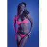 Glow Suspender Stocking Bralette and G-String Set