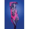 Black Light Reactive Rhinestone Teddy with Gloves